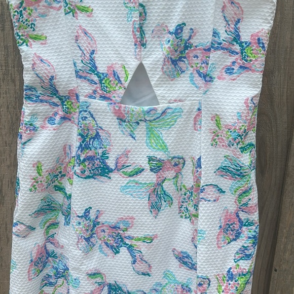 Lilly Pulitzer Sleeveless dress-size-12 fish print - Picture 3 of 14